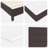 Boxspring postel s matrací tmavě hnědá 100x200 cm tkanina 3338590
