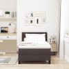Boxspring postel s matrací tmavě hnědá 100x200 cm tkanina 3338590