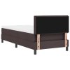 Boxspring postel s matrací tmavě hnědá 100x200 cm tkanina 3338590
