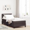 Boxspring postel s matrací tmavě hnědá 100x200 cm tkanina 3338590