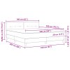 Postel s box springem s matracem modrá 160x200 cm tkanina 3338705