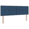 Postel s box springem s matracem modrá 160x200 cm tkanina 3338705