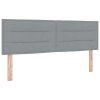 Postel s box springem s matrací Světle šedá 140x190 cm Textilie 3338839