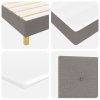 Boxspring postel s matrací Taupe 120x200 cm z tkaniny 3338913