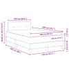 Boxspring postel s matrací Taupe 120x200 cm z tkaniny 3338913