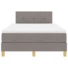 Boxspring postel s matrací Taupe 120x200 cm z tkaniny 3338913
