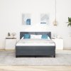 Boxspring postel s matrací tmavě šedá 160x200 cm samet 3341529