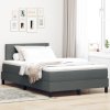 Postel s boxspringem a matrací & LED v tmavě šedé 120x190 cm 3342192