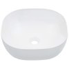 Umyvadlo bílé 42,5 x 42,5 x 14,5 cm keramika 143917