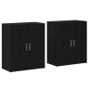 Vysoký bufet 2 pcs Černý dub 60 x 31 x 70 cm Kompozitní dřevo 3365552