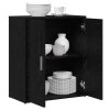 Vysoký bufet 2 pcs Černý dub 60 x 31 x 70 cm Kompozitní dřevo 3365552