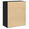 Vysoký bufet 2 pcs Černý dub 60 x 31 x 70 cm Kompozitní dřevo 3365552