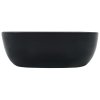 Umyvadlo černé 42,5 x 42,5 x 14,5 cm keramika 143918