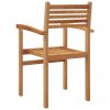 Zahradní stohovatelné židle 8 pcs Hnědá 55.5 x 55.5 x 90 cm 3375765