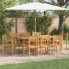 Zahradní stohovatelné židle 8 pcs Hnědá 55.5 x 55.5 x 90 cm 3375765