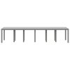 Zahradní stůl Světle šedá 350 x 100 x 74 cm polyratan 3378527