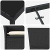 Zahradní jídelní souprava s polštářem 5 pcs Černá polyratan 3379766