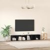 Sestava TV skříněk Nástěnný 2 pcs Černý dub 37 x 35 x 107cm 3393550