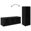 Sestava TV skříněk Nástěnný 2 pcs Černý dub 37 x 35 x 107cm 3393550