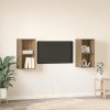 Sestava TV skříněk 2 pcs Artisanový dub 37 x 37 x 72 cm 3393557
