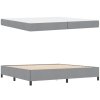 Postel s boxspringem Světle šedá 200 x 200 cm textil 3398885