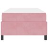 Rám postele s matrací Růžová 100 x 200 cm textil 3399047