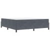 Rám postele s matrací Tmavě šedá 180 x 200 cm textil 3399079