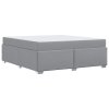 Rám postele s matrací Světle šedá 180 x 200 cm textil 3399201