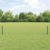 Plot s sloupkem Zelená 0,4 x 25 m Ocel a PVC 3336004