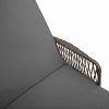 Slunečník 1-osoba Šedá a tmavě šedá 55 x 200 x 92 cm polyratan 365427