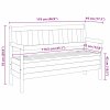 Venkovní lavice Hnědá 119 x 44 x 76 cm Masivní borové dřevo 4012184