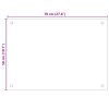 vidaXL Kuchyňský panel bílý 70 x 50 cm tvrzené sklo 249452