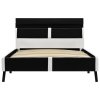 Rám postele s LED světlem černý umělá kůže 90 x 200 cm 280302