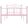 Rám postele růžový kov 90 x 200 cm 284537