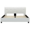 Rám postele bílý umělá kůže 140 x 200 cm 284873