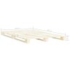 Rám postele z palet masivní borovice 160 x 200 cm 285238