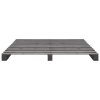 Rám postele z palet šedý masivní borovice 180 x 200 cm 285253