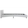 Rám postele s LED světlem bílý umělá kůže 180 x 200 cm 285491