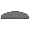 Schodové rohože 15 ks 56 x 17 x 3 cm šedé, půlkulaté 149846