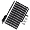 Zemní vrták s rukojetí 120 mm, s nástavci 13 m, ocel 270525