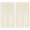 Provázkové záclony 2 ks 140 x 250 cm krémové 132403