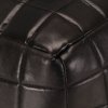 Sedací puf černý 40 x 40 x 40 cm pravá kozí kůže 248137
