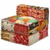 3místný modulární pouf patchwork textil 244979
