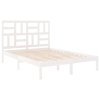 Rám postele bílý masivní dřevo 160 x 200 cm 3105961