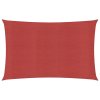 Stínicí plachta 160 g/m² červená 2,5 x 5 m HDPE 311621
