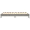Rám postele s boxspringem světle šedý 140 x 190 cm samet 3120766