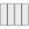 Závěsy do dveří proti hmyzu 2 ks s magnety černé 220 x 130 cm 314689