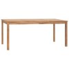 Zahradní jídelní stůl 180 x 90 x 77 cm masivní teakové dřevo 315621