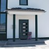 Vchodové dveře antracitové 100 x 200 cm hliník a PVC 3157071