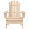 Zahradní židle Adirondack se stolkem masivní jedlové dřevo 315922